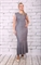 Платье текстильное Модель: п3286 Пол: женский Цвет: серый Рисунок: без рисунка - фото 81469
